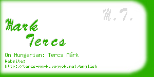 mark tercs business card